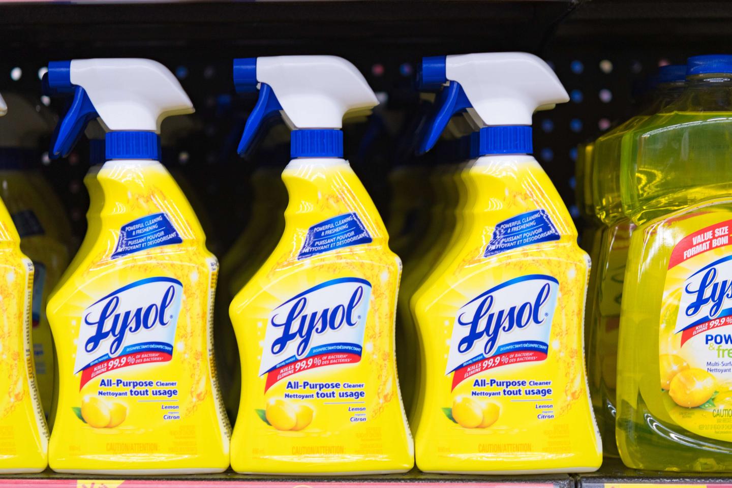 Lysol sales surge as the condom business goes limp under lockdown, consumer goods giant reports