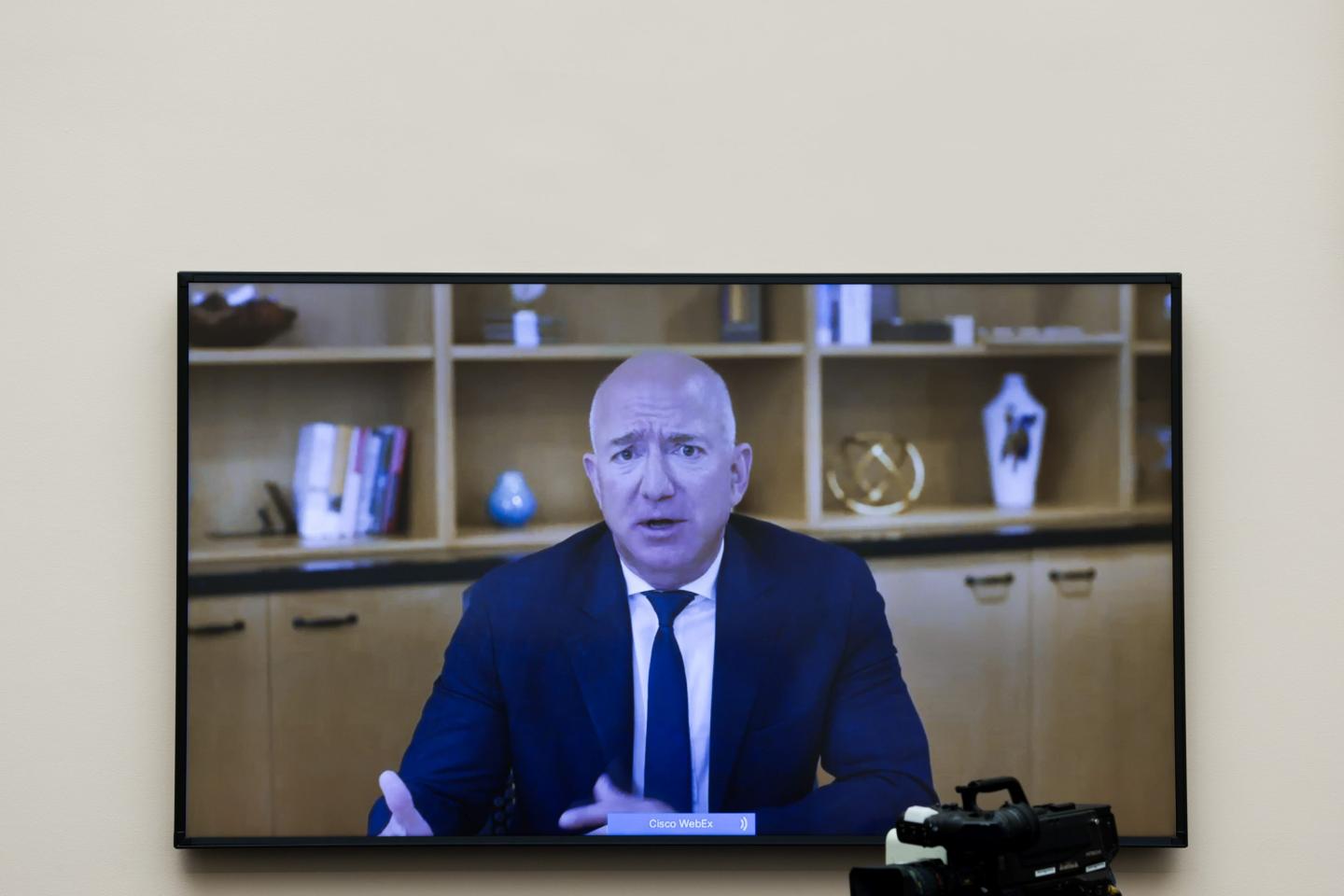 Jeff Bezos testifies on TV before Congress