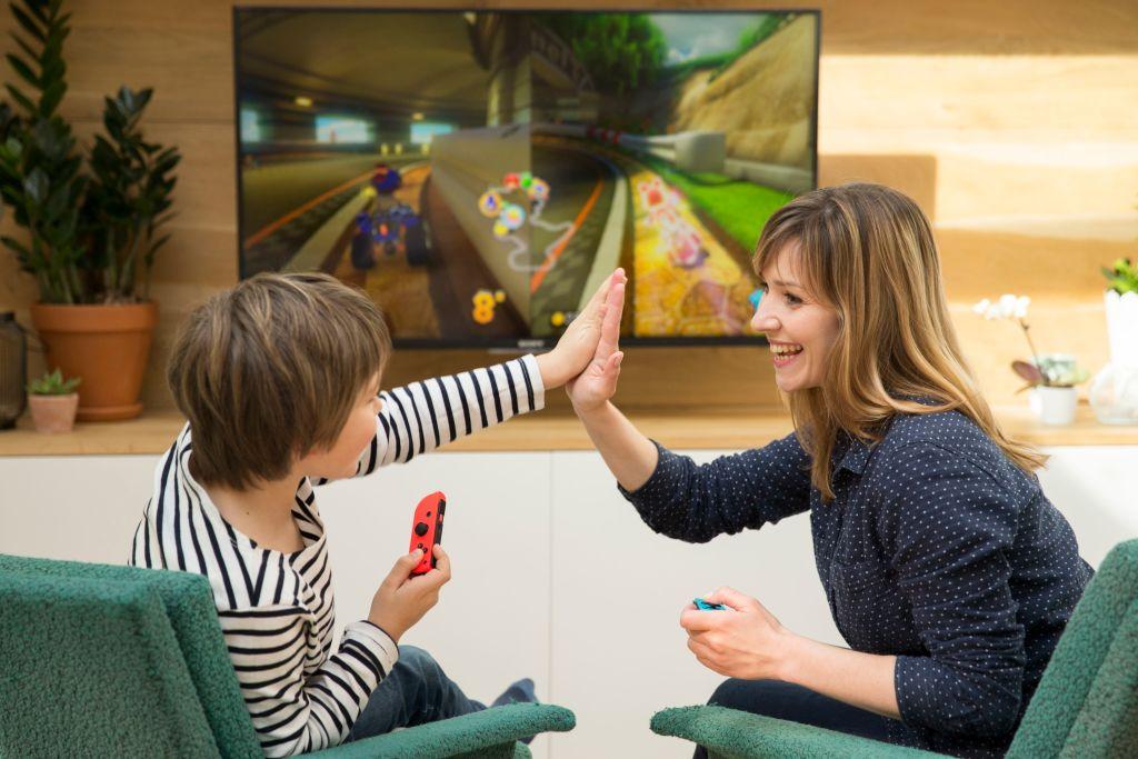 Parent and Child Playing Switch