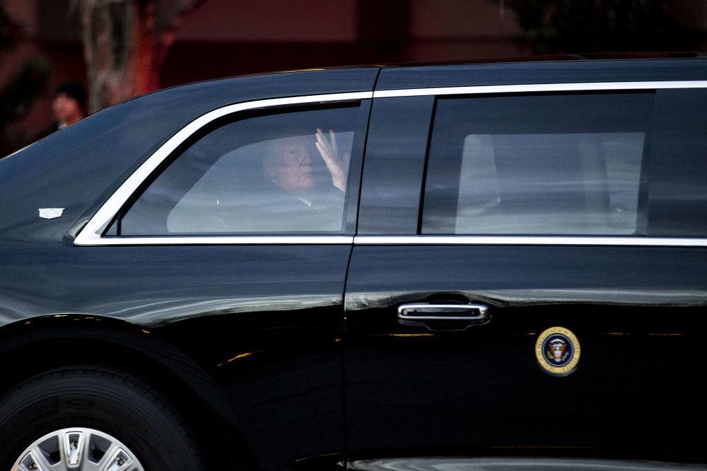 President Donald Trump Visits Former President George W. Bush As Former President H.W. Bush Lies In State