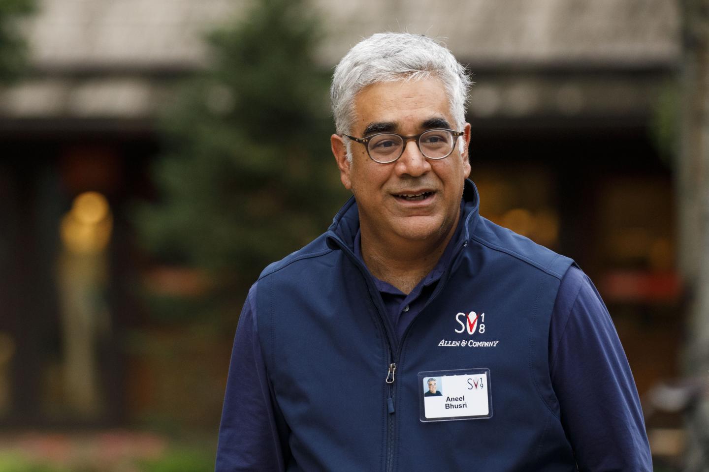 Aneel Bhusri, co-founder and chief executive officer of Workday Inc., arrives for the morning session of the Allen &amp; Co. Media and Technology Conference in Sun Valley, Idaho, U.S., on Wednesday, July 10, 2019.