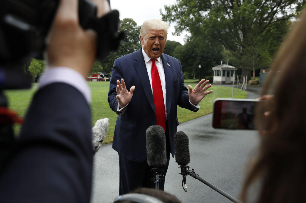 President Trump Departs White House For Florida