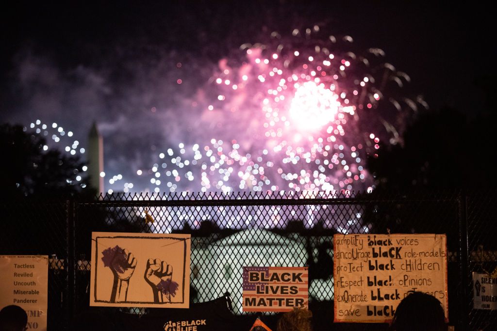 Protests Around White House During Trump's Nomination