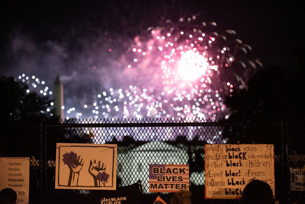Protests Around White House During Trump's Nomination
