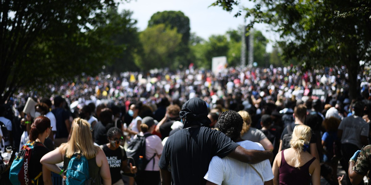 Thousands gather in Washington to protest police violence against Black ...