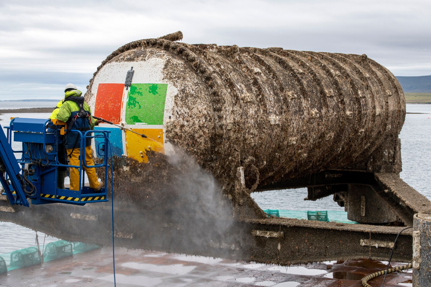 Project Natick, vessel retrieval at Stromness, Orkney, from Tuesday 7th to Wednesday 15th of July 2020.