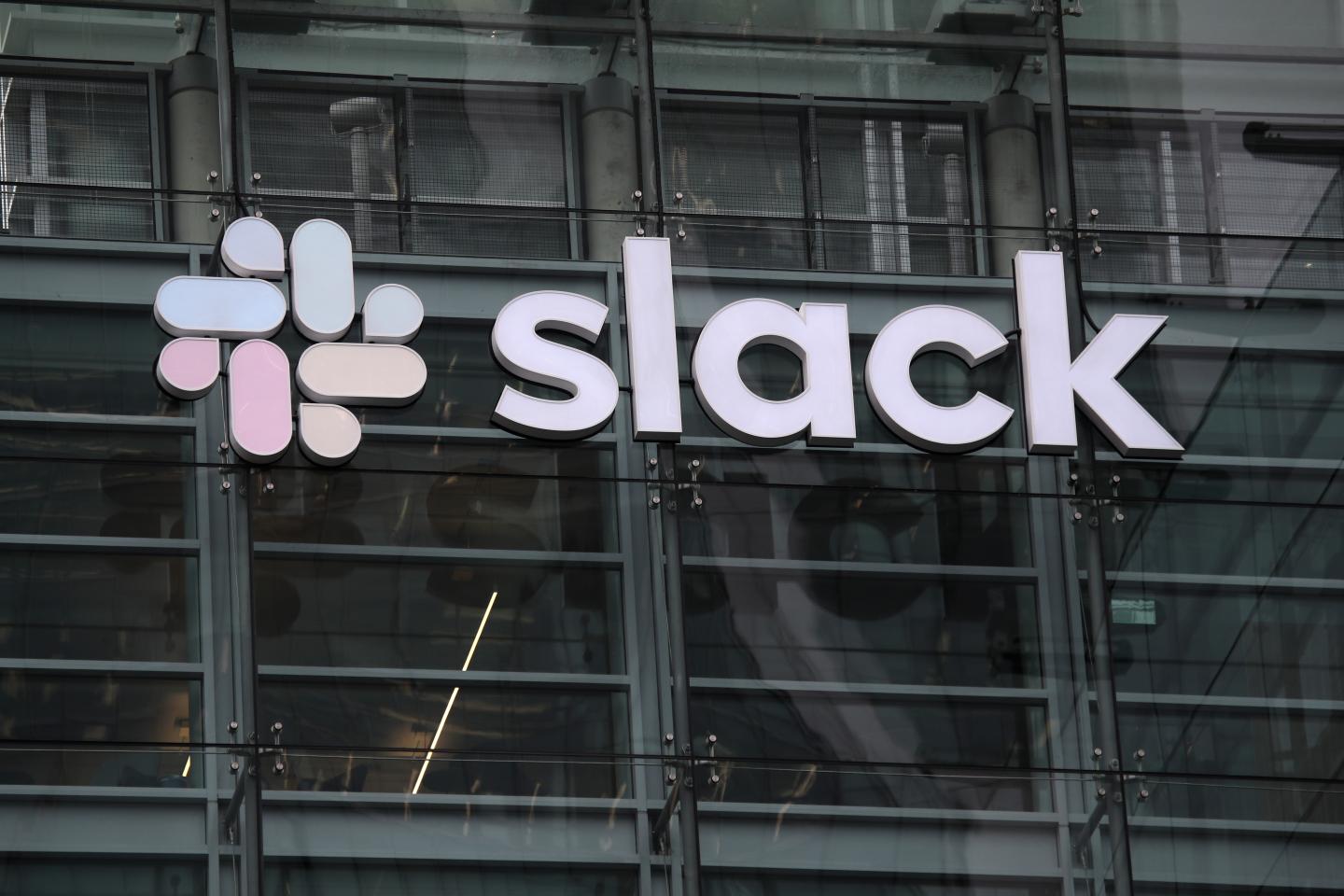 SAN FRANCISCO, CALIFORNIA - APRIL 02: A view of Slack headquarters on April 02, 2019 in San Francisco, California. Workplace messaging company Slack Technologies Inc. announced plans to list its shares on the New York Stock Exchange.
 (Photo by Justin Sullivan/Getty Images)