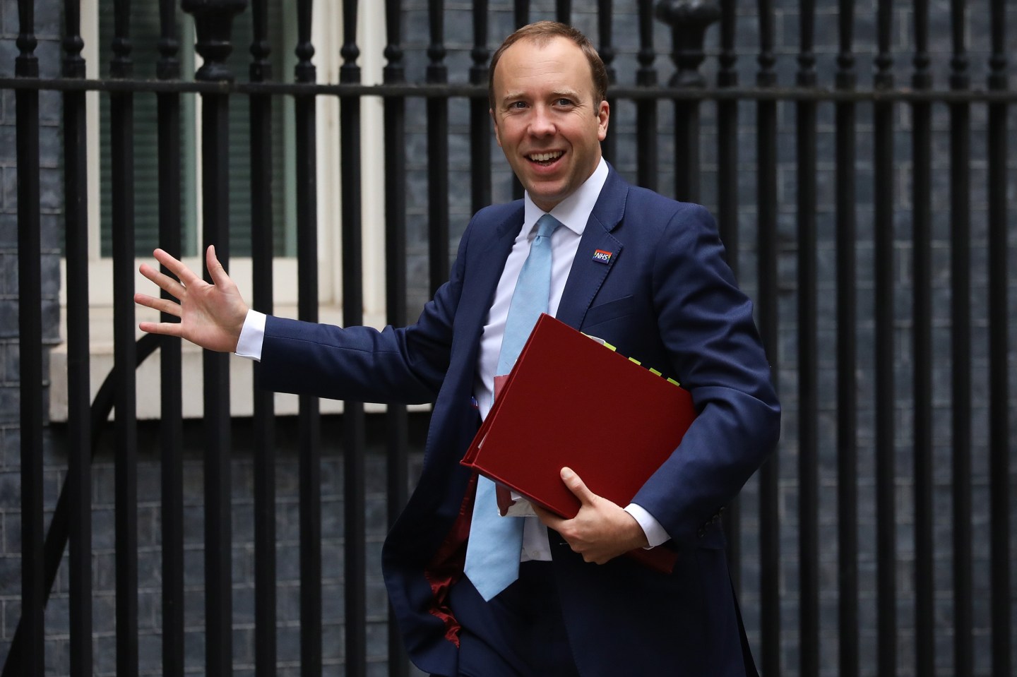 Secretary of State for Health and Social Care Matt Hancock arrives at Downing Street on September 3, 2020 in London, England.