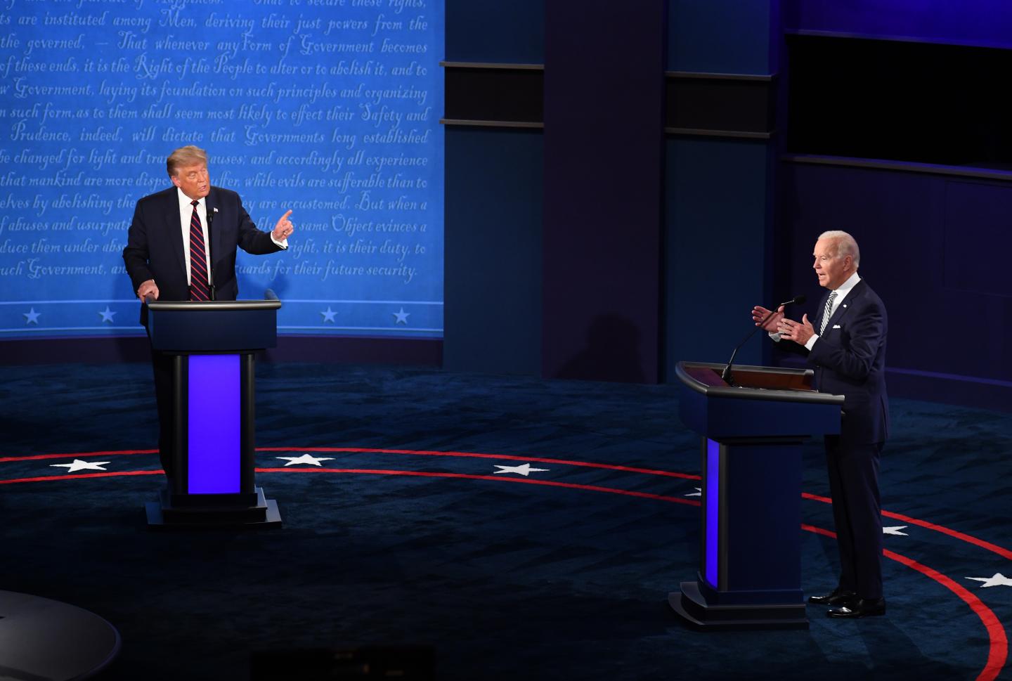 Trump and Biden joust over their economic records in first presidential debate