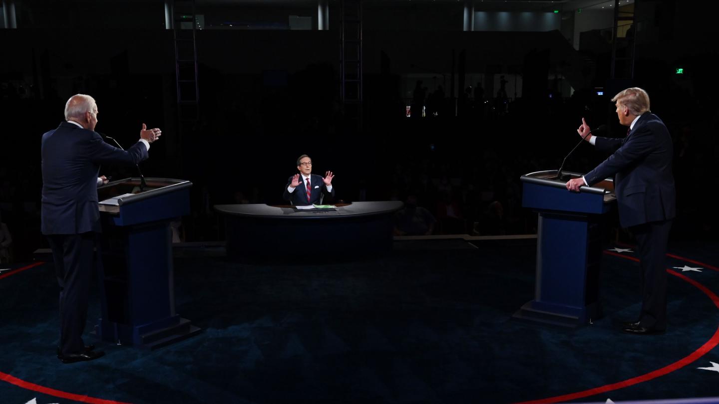 Global investors dump stocks as presidential debate fireworks escalate election jitters