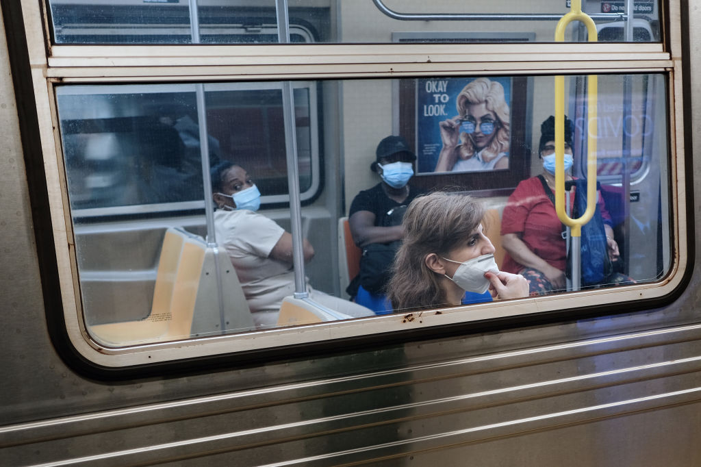 subway riders covid-19