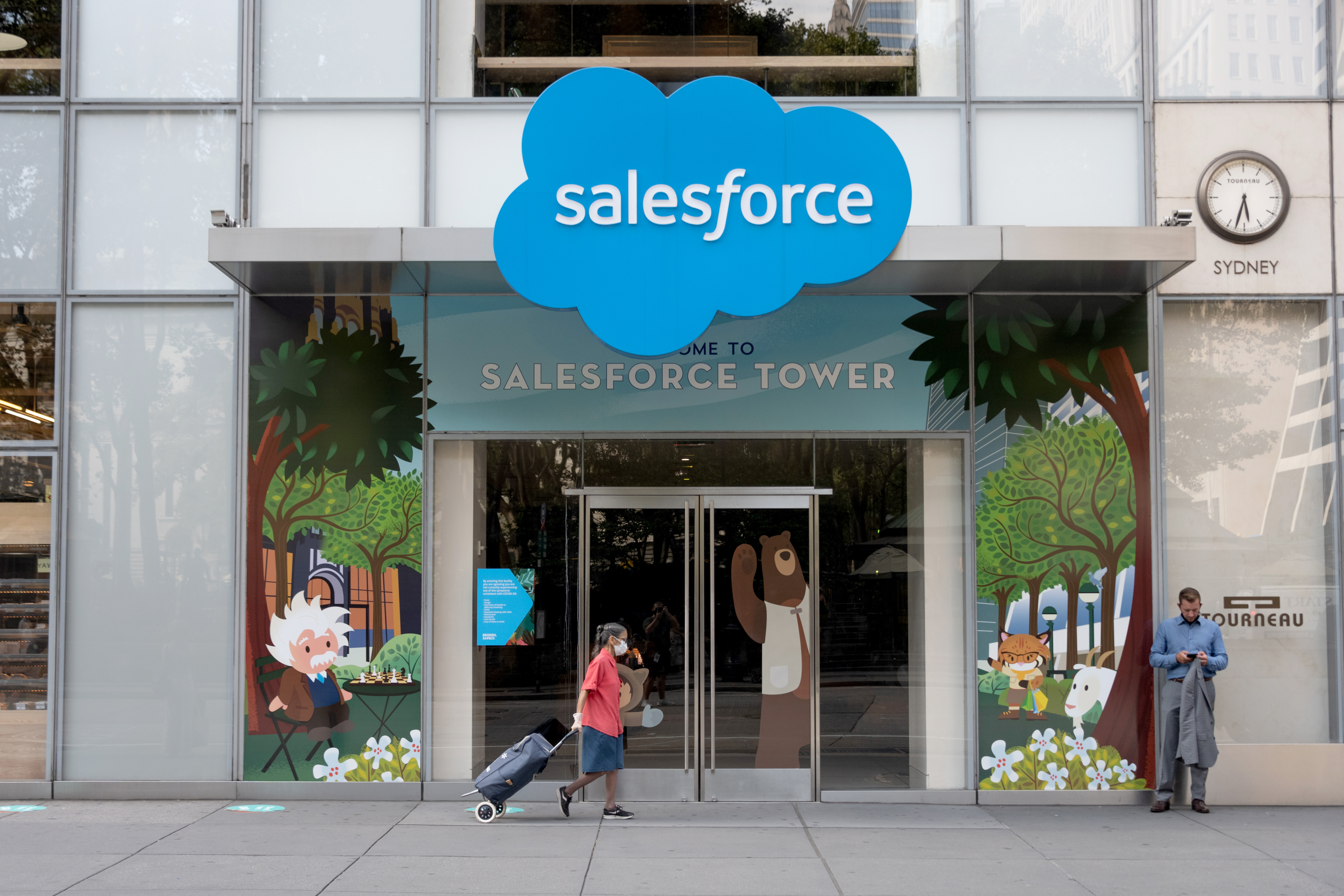 Salesforce is one of several companies to introduce new employee benefits for 2020's remote back-to-school season Alexi Rosenfeld/Getty Images. 