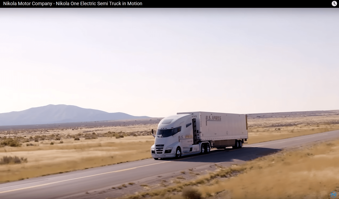 Nikola truck video