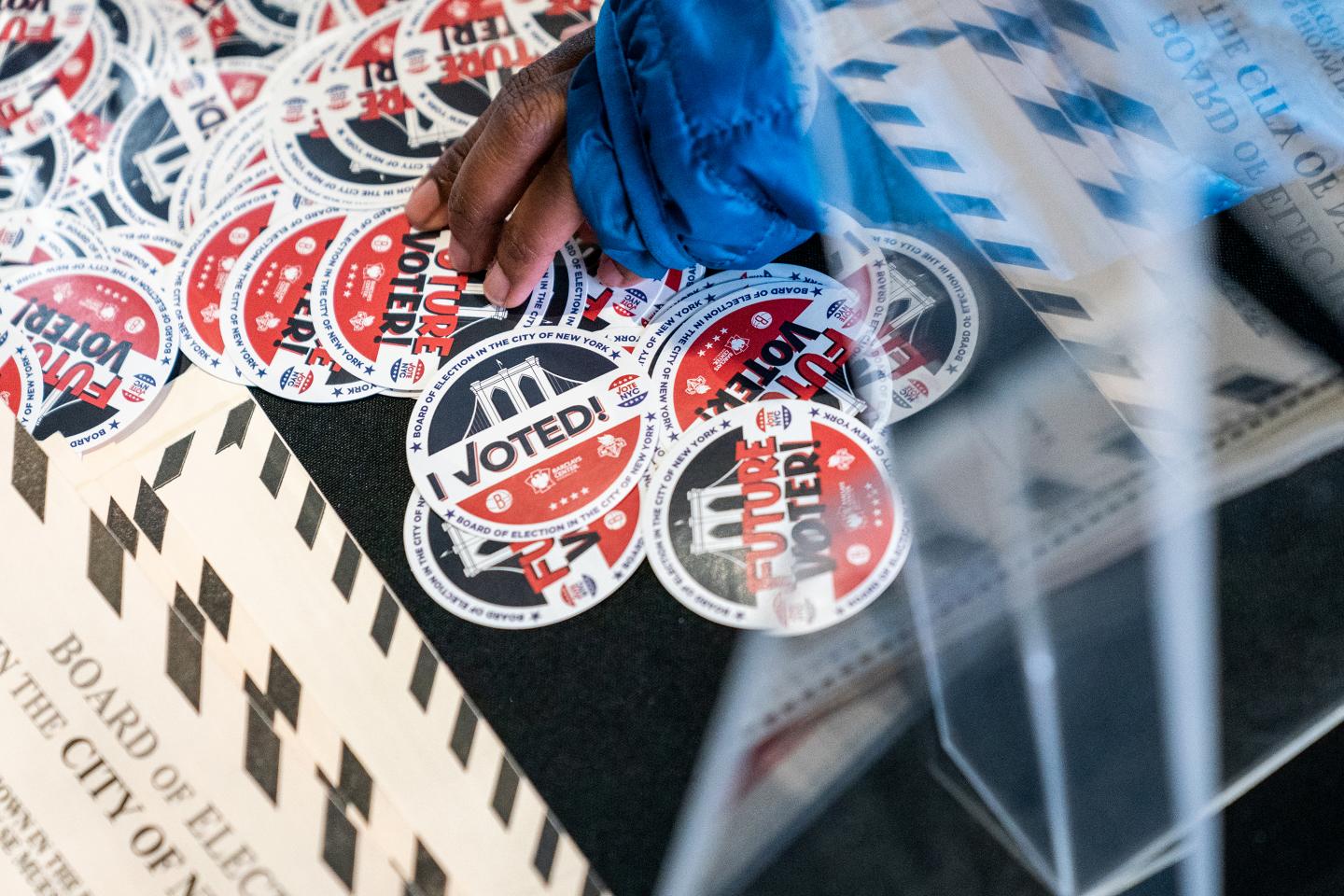 Commentary-Election Disaster-I Voted Stickers