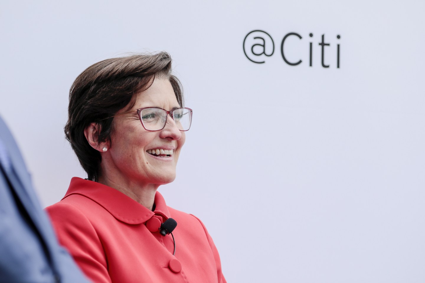 Jane Fraser, chief executive officer for Latin American at Citigroup Inc., smiles during the Milken Institute Global Conference in Beverly Hills, California, U.S., on Monday, April 29, 2019.