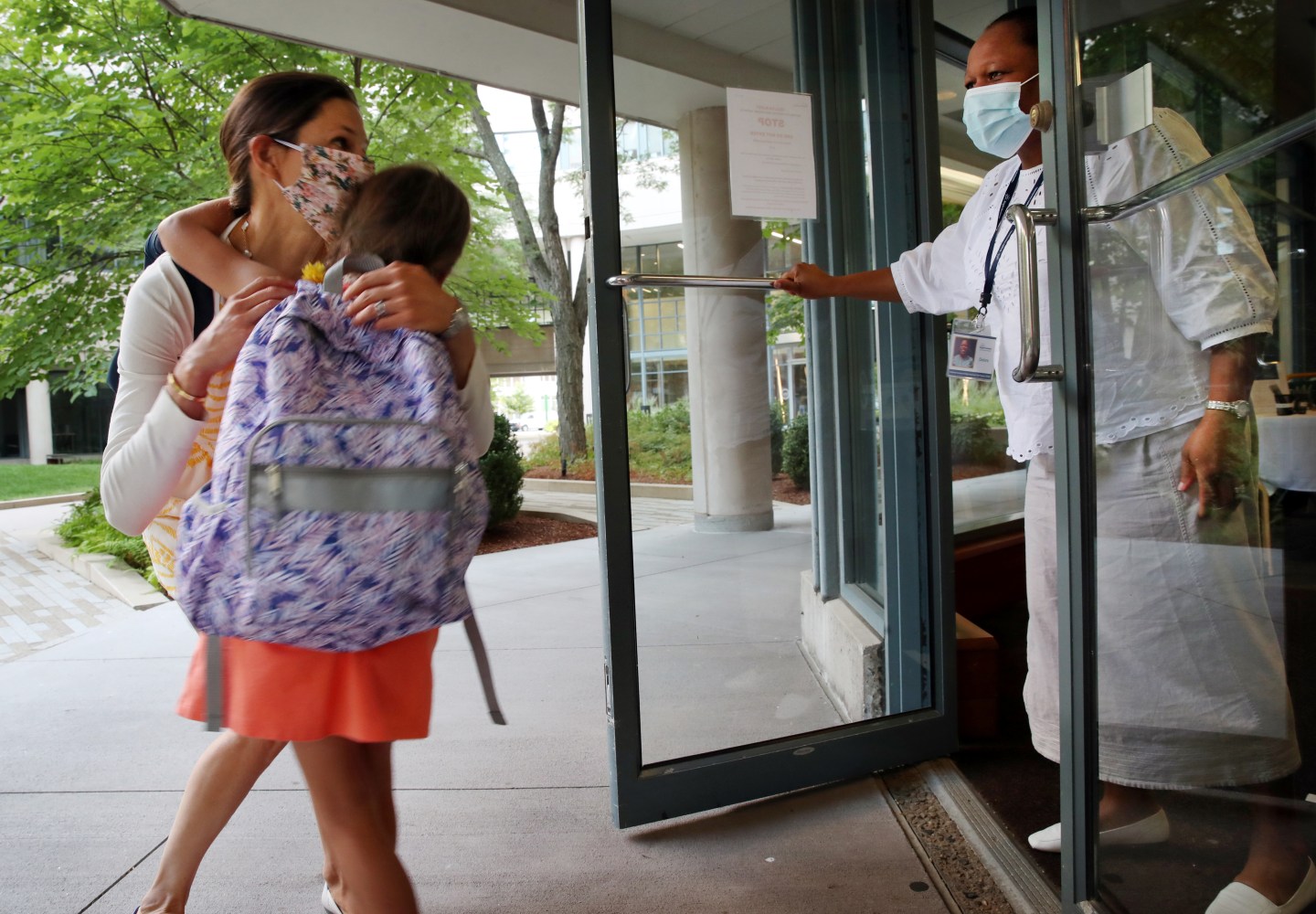 Drop-off time at a day-care center in Cambridge, Mass. If employers don’t address America’s childcare shortage, “they risk continuing to lose valuable talent and bearing the often-higher cost of hiring and training new people,” writes Lorraine Hariton.