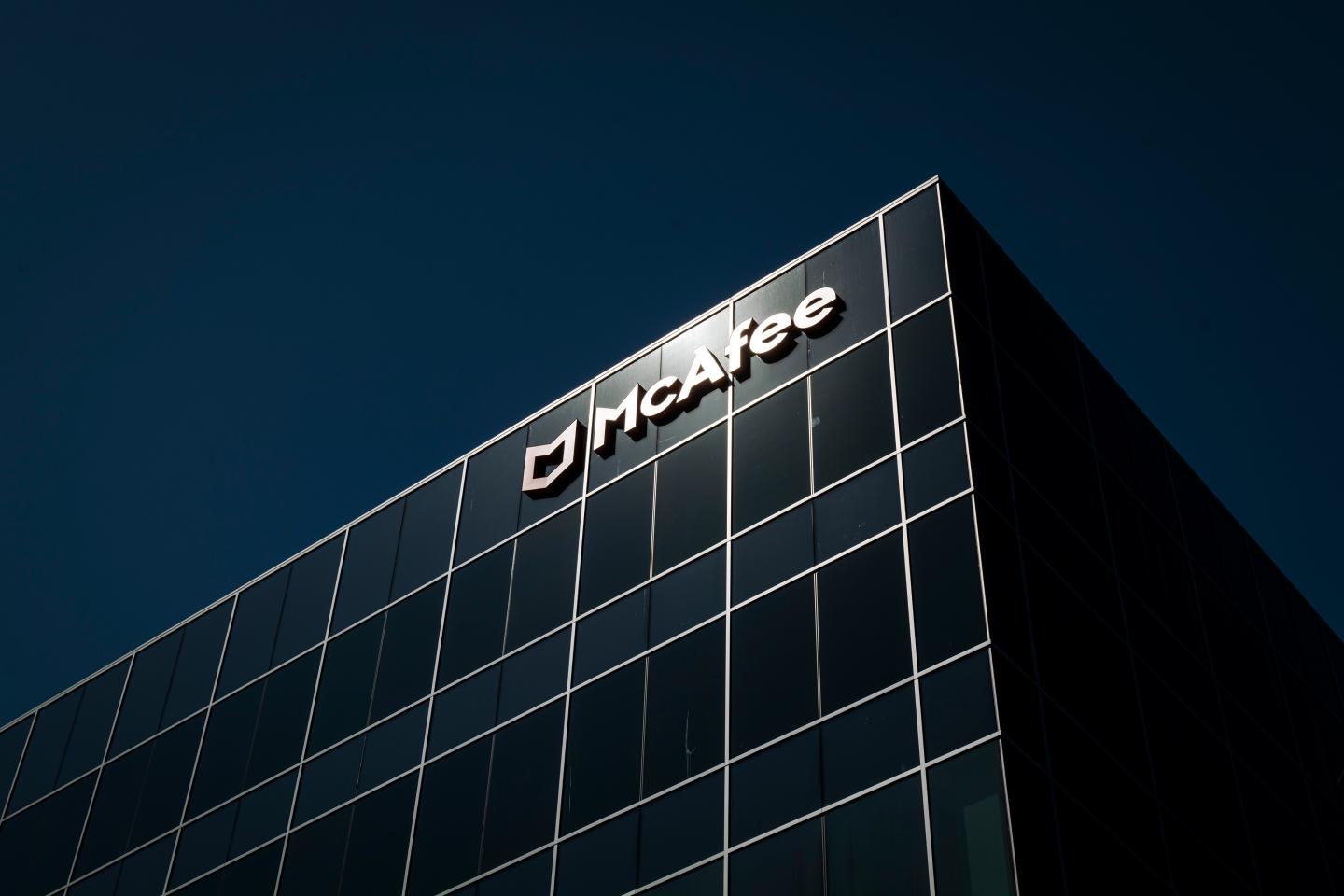 Cybersecurity company McAfee shares fall in return to market