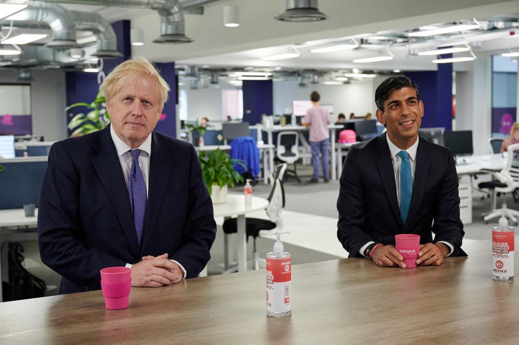 Photo of U.K. Prime Minister Boris Johnson and Chancellor of the Exchequer Rishi Sunak