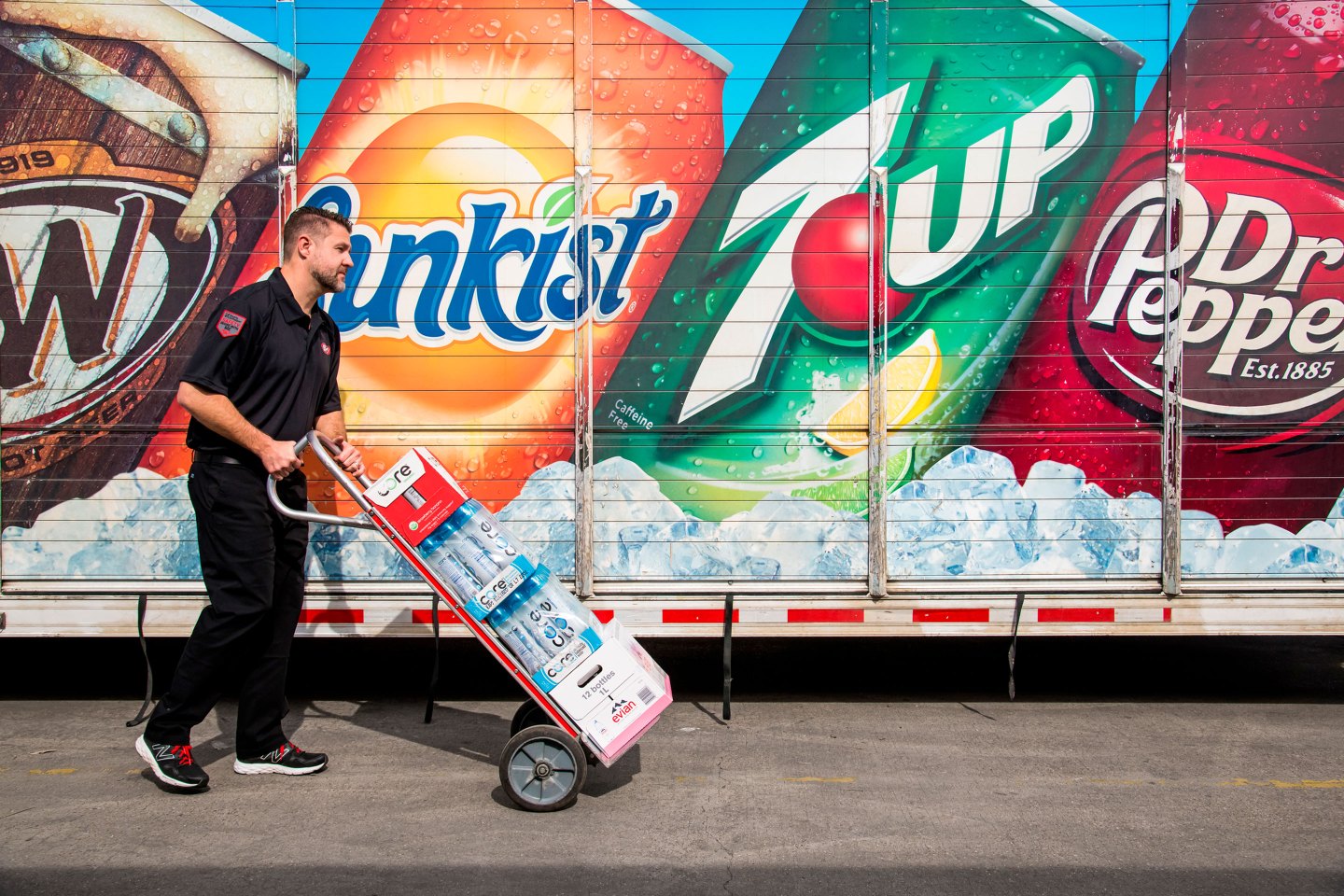 KDP’s trucks deliver merchandise directly to store shelves—so the company can see firsthand what is selling.