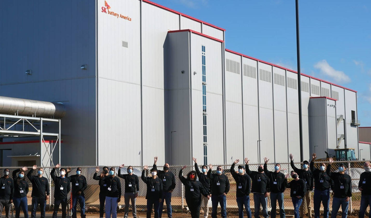 Sk Battery America factory commerce georgia