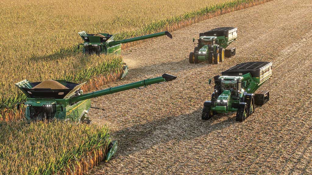 Deere combine harvester