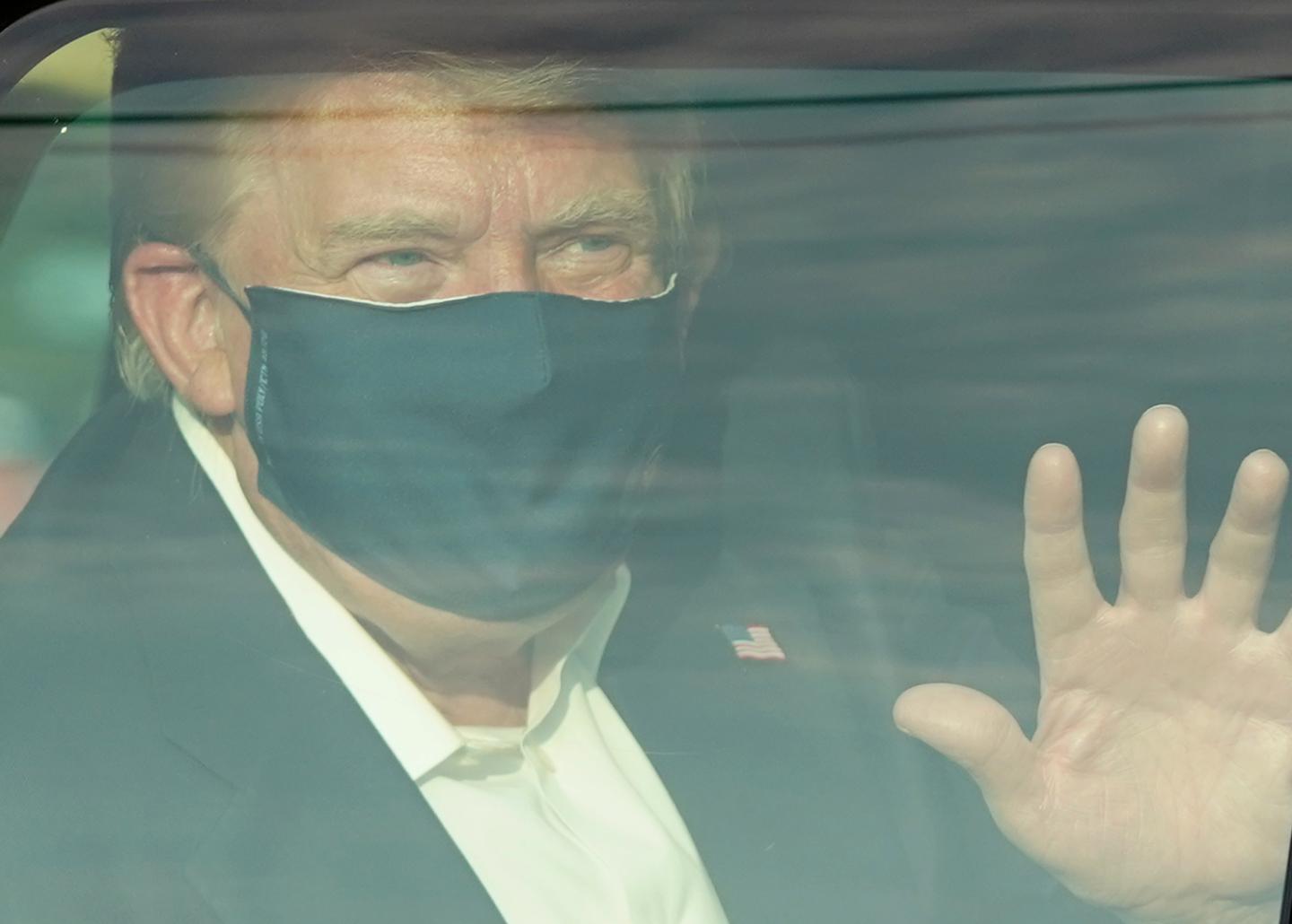 trump covid motorcade