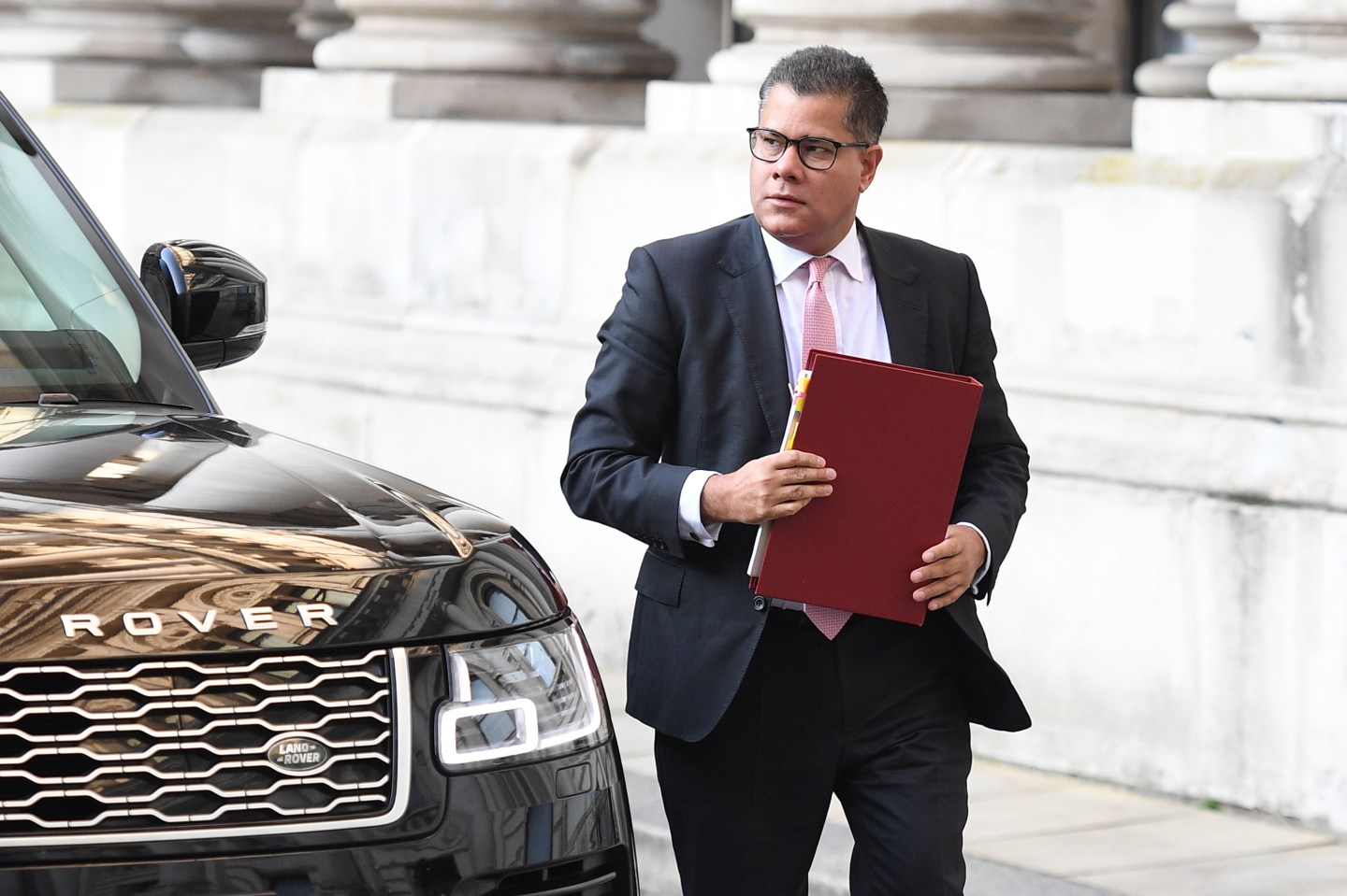Business Secretary Alok Sharma arrives for a cabinet meeting at the FCO on September 22, 2020 in London, England.
