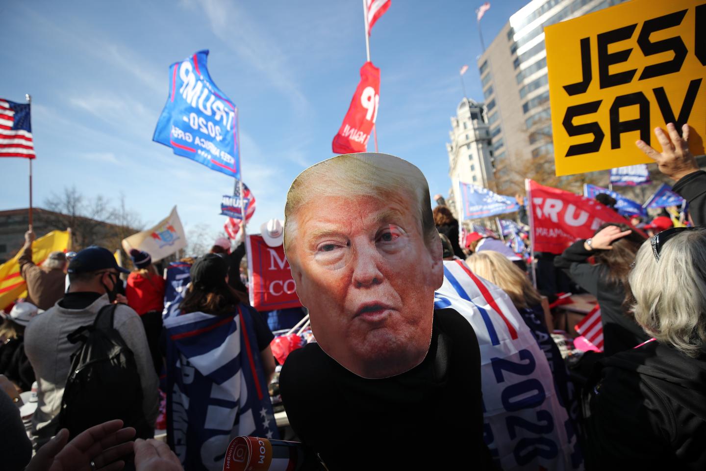 Trump (briefly) acknowledged that Biden won the election—but is still discrediting the vote