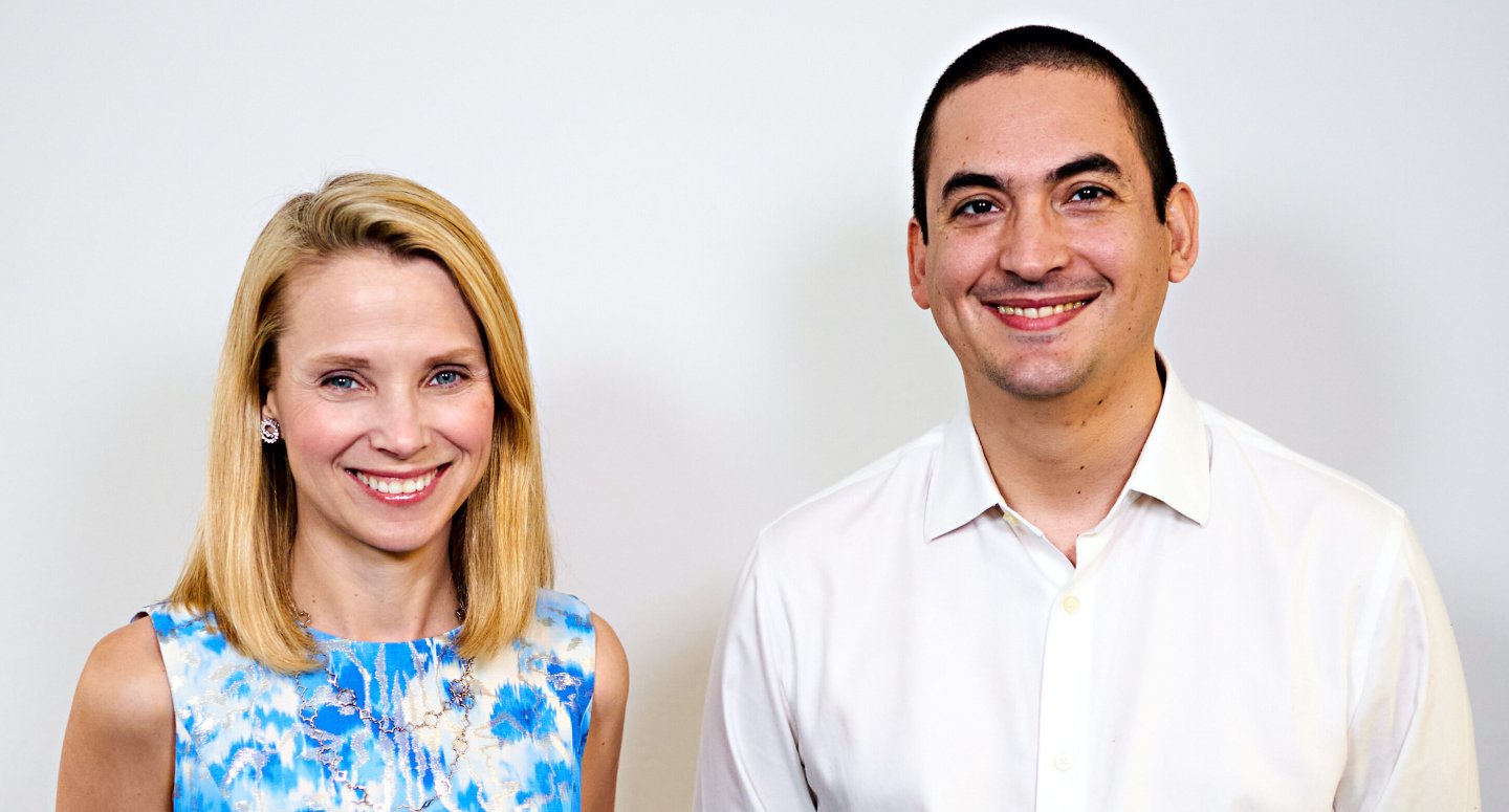 Sunshine co-founders, Marissa Mayer and Enrique Munoz Torres.