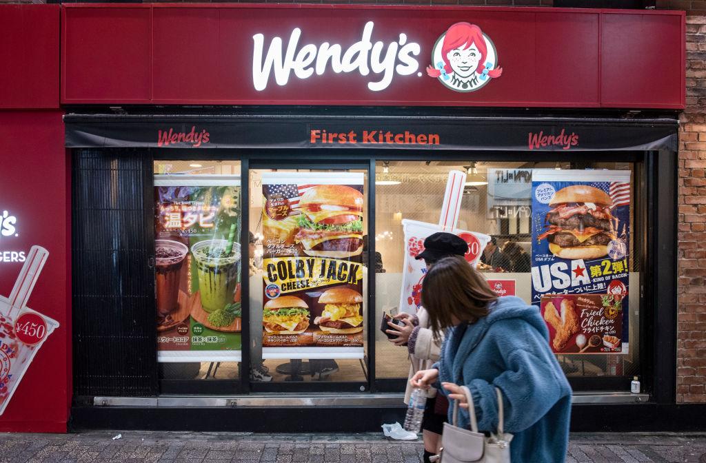 American fast food restaurant chain, Wendy's seen in Tokyo,
