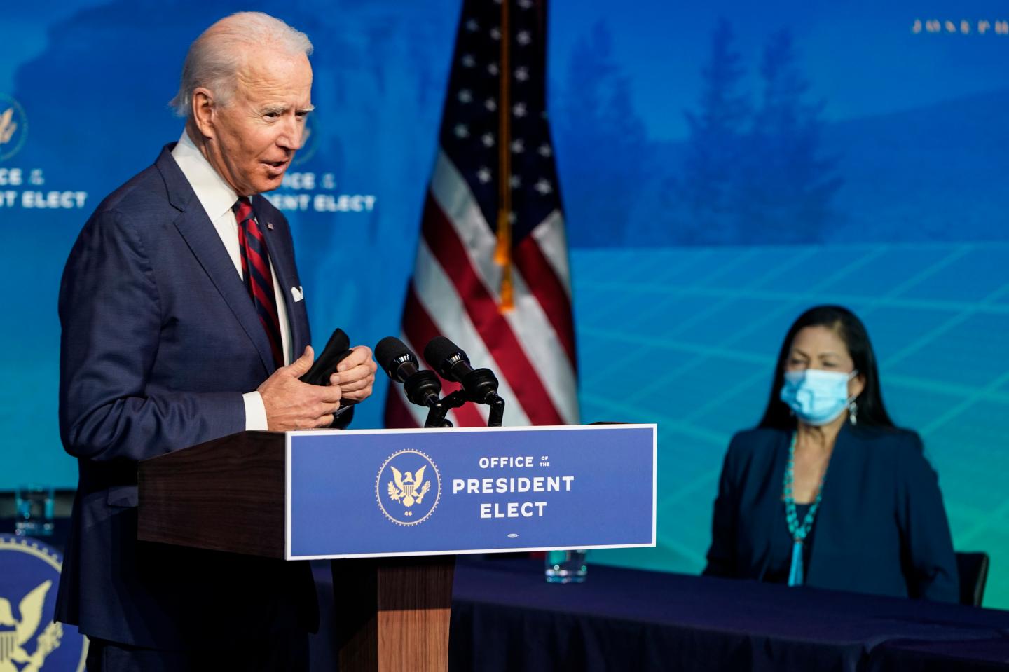Biden introduces his environment team, calling climate change ‘the existential threat of our time’