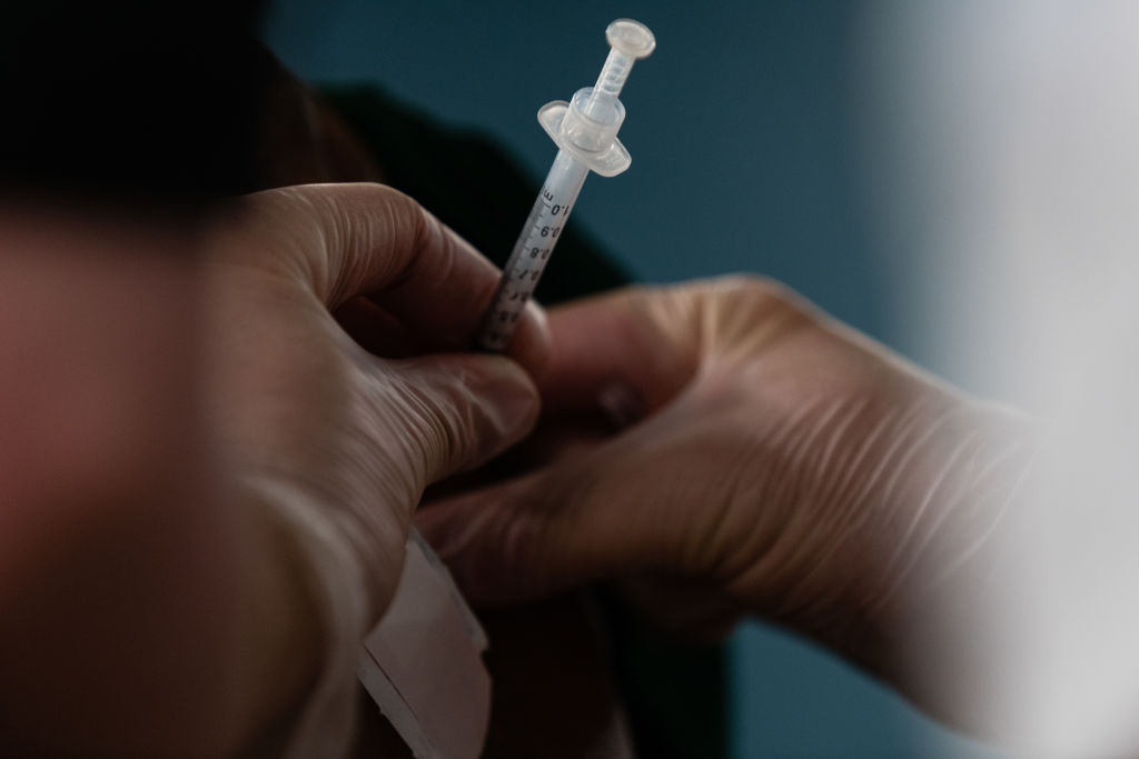 Health Workers Administer Covid-19 Vaccines At Bronx Nursing Home