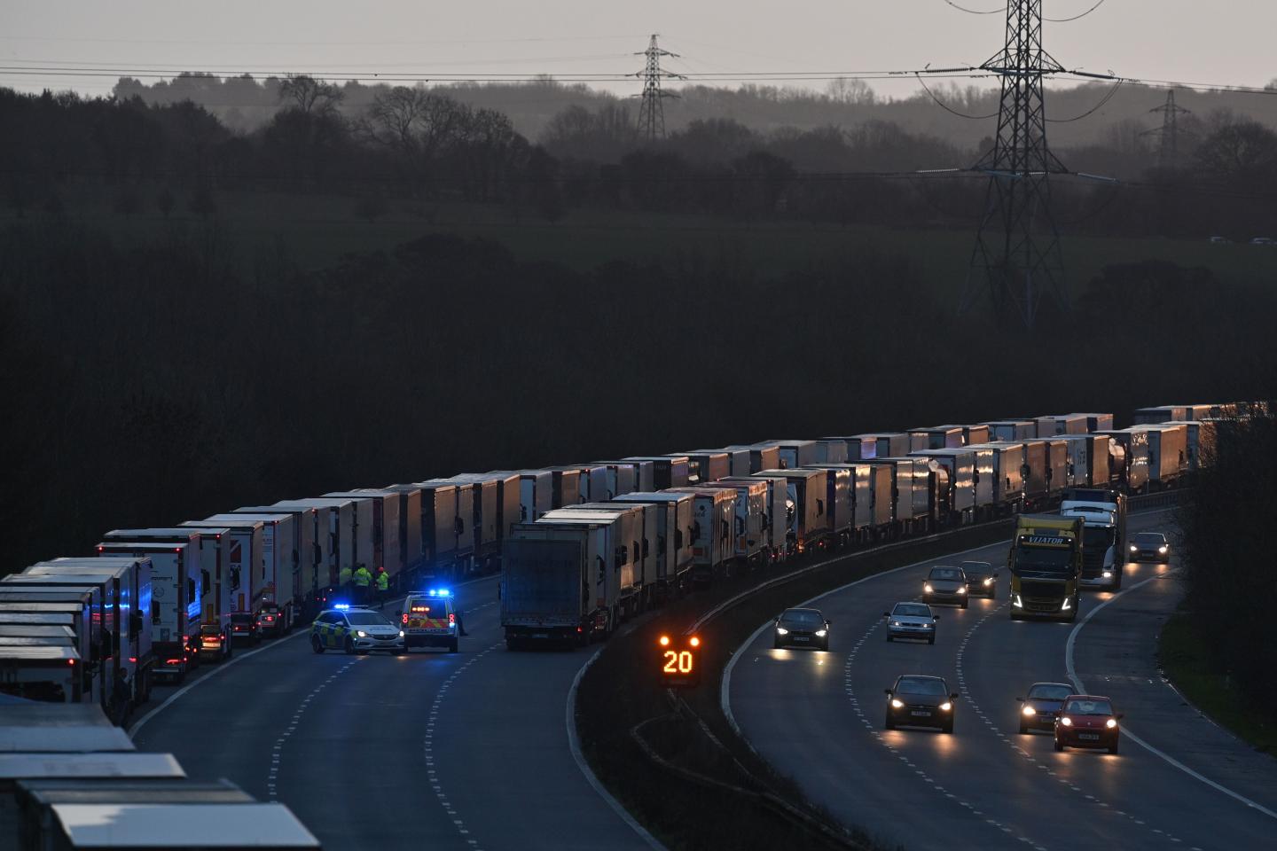 After mutant virus fears cut off trucking routes to Europe, U.K. businesses look to cargo jets and freight trains