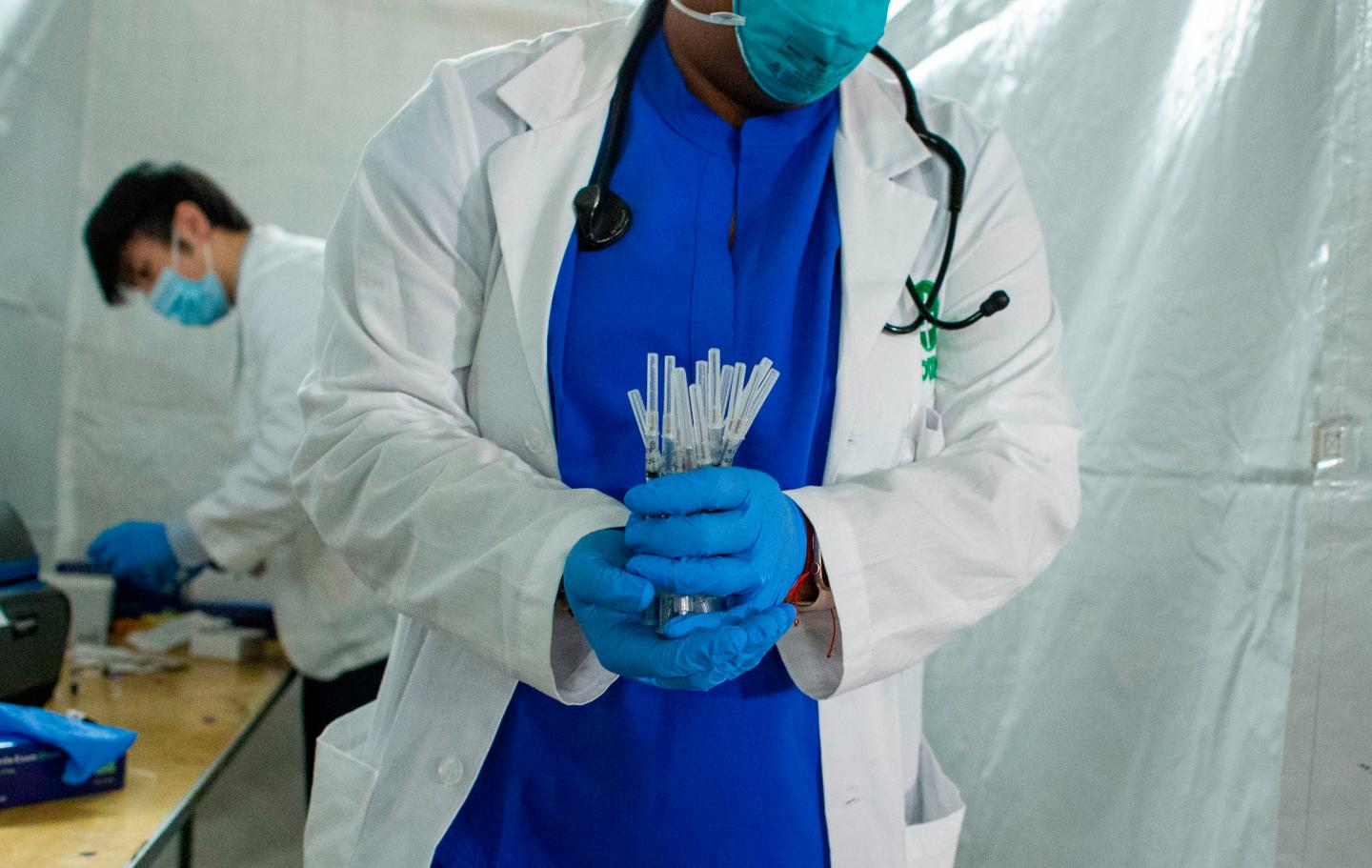 COVID vaccine shots