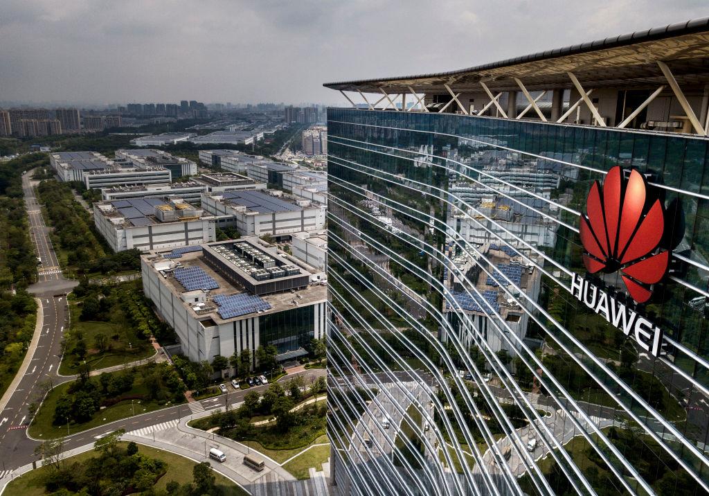Tech stocks slump on report of Trump’s parting shot at Huawei