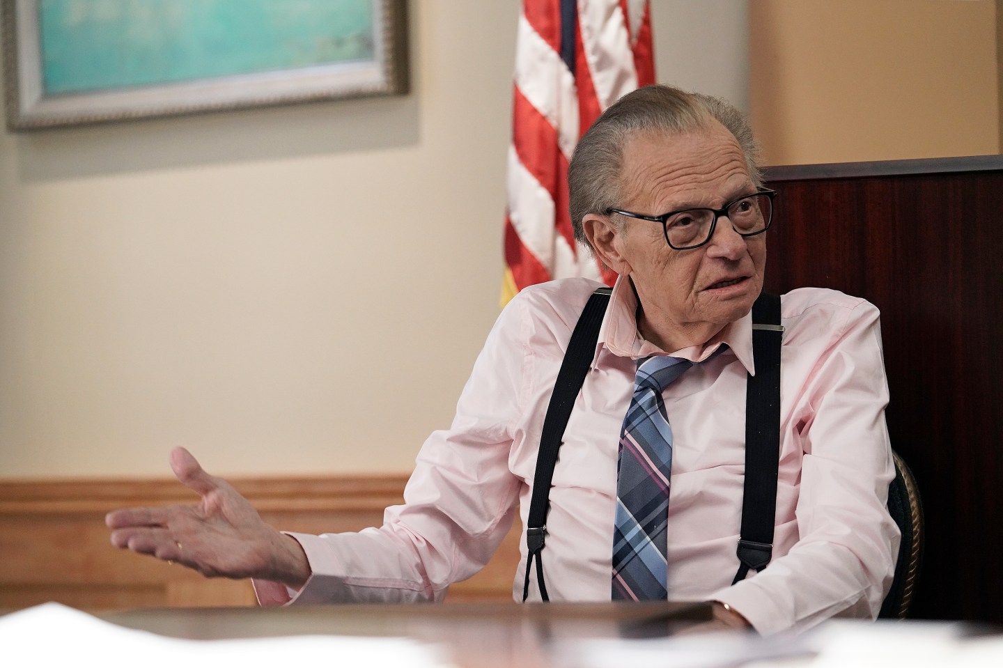 Former CNN talk show host Larry King.