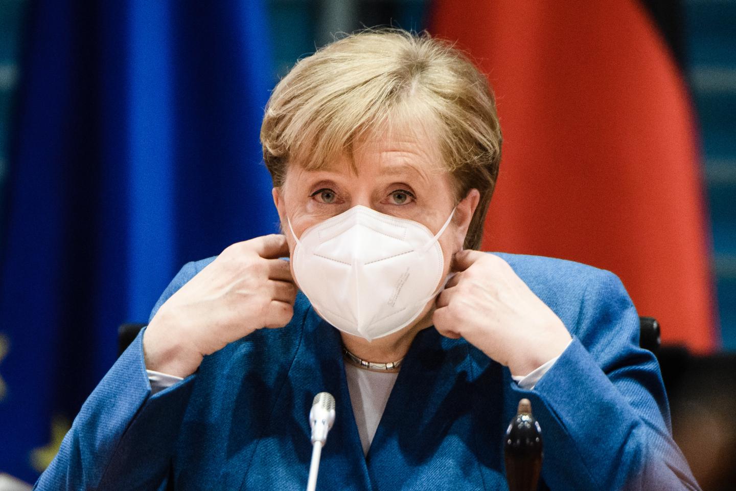 Merkel pushes to speed up vaccine rollout, as German lockdown tightens