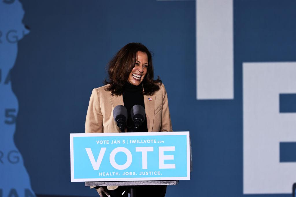 Vice President-Elect Kamala Harris Campaigns For GA Democratic Senate Candidates
