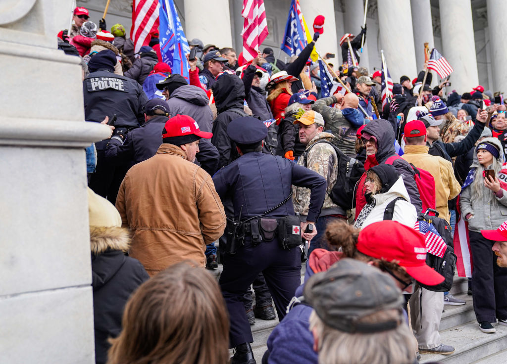 Trump Supporters Hold "Stop The Steal" Rally In DC Amid Ratification Of Presidential Election