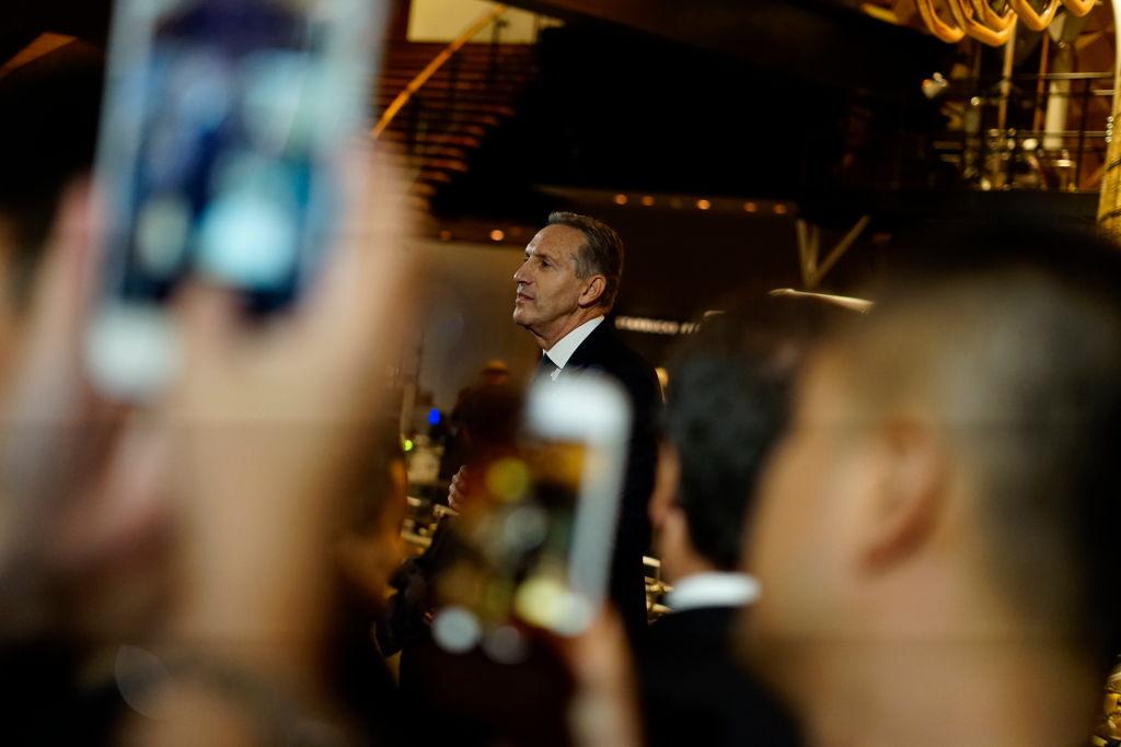 Jack Ma And Howard Schultz Attend Shanghai Starbucks Reserve Roastery Opening