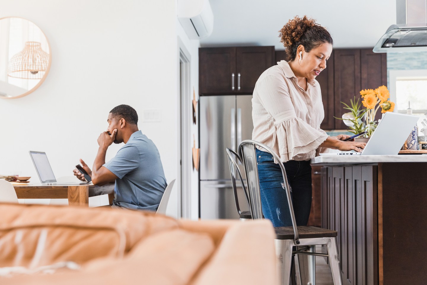 Men Women Networking Pandemic