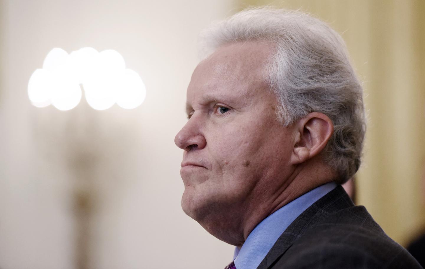 Chairman of GE Jeff Immelt participates during the American Leadership in Emerging Technology Event in the East Room of the White House June 22, 2017 in Washington, DC.