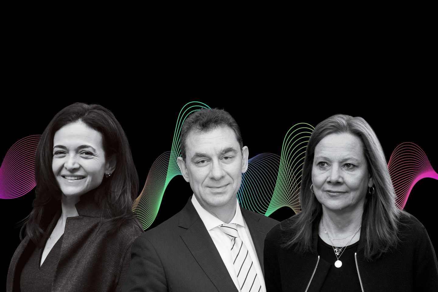 Sheryl Sandberg of Facebook, Albert Bourla of Pfizer, and Mary Barra of GM on Leadership Next.