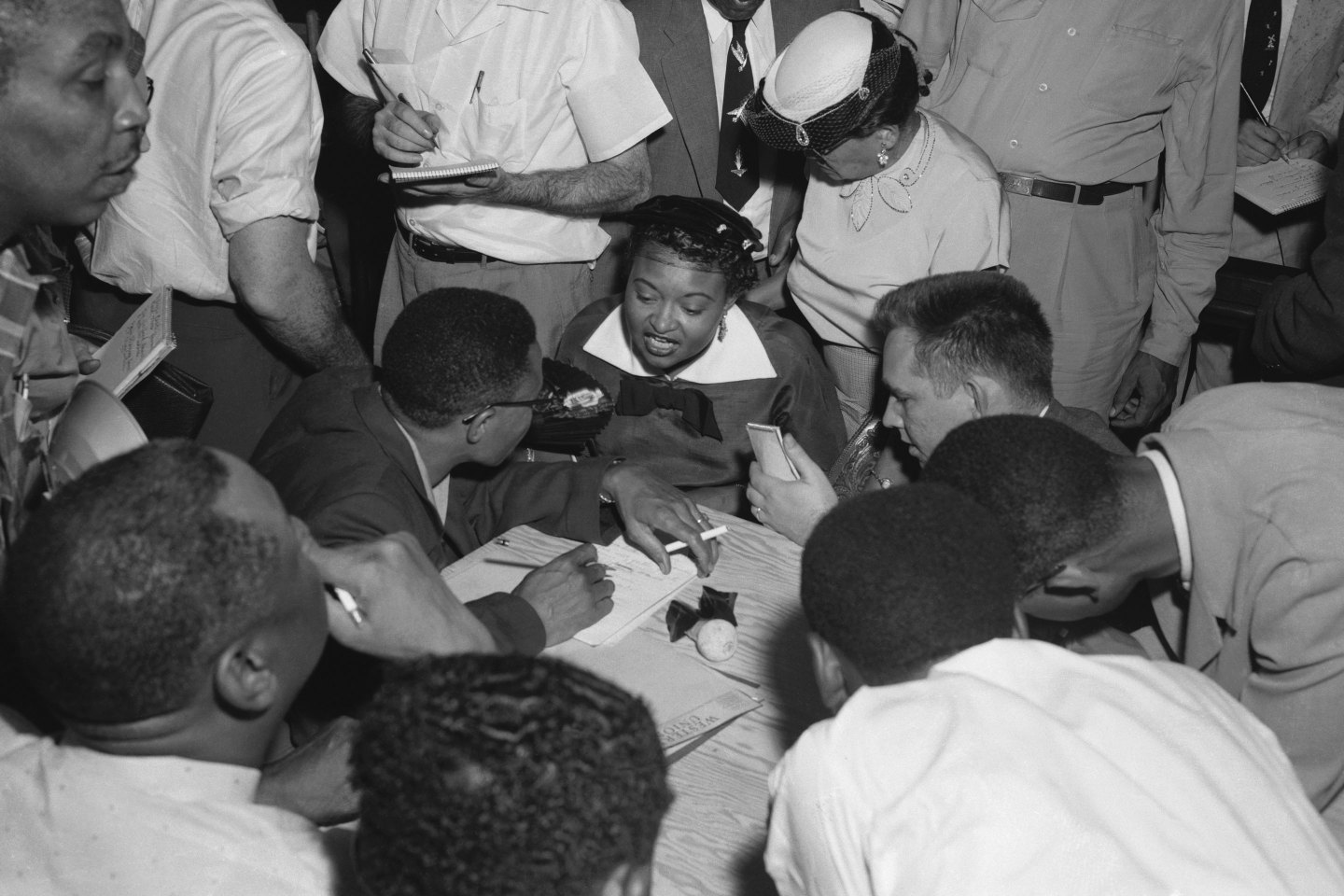 Mamie Bradley, the mother of Emmett Till, with the press. Black History Month provides a crucial opportunity for all Americans to reflect on the historical contributions of Black people in this country, writes Keisha N. Blain.