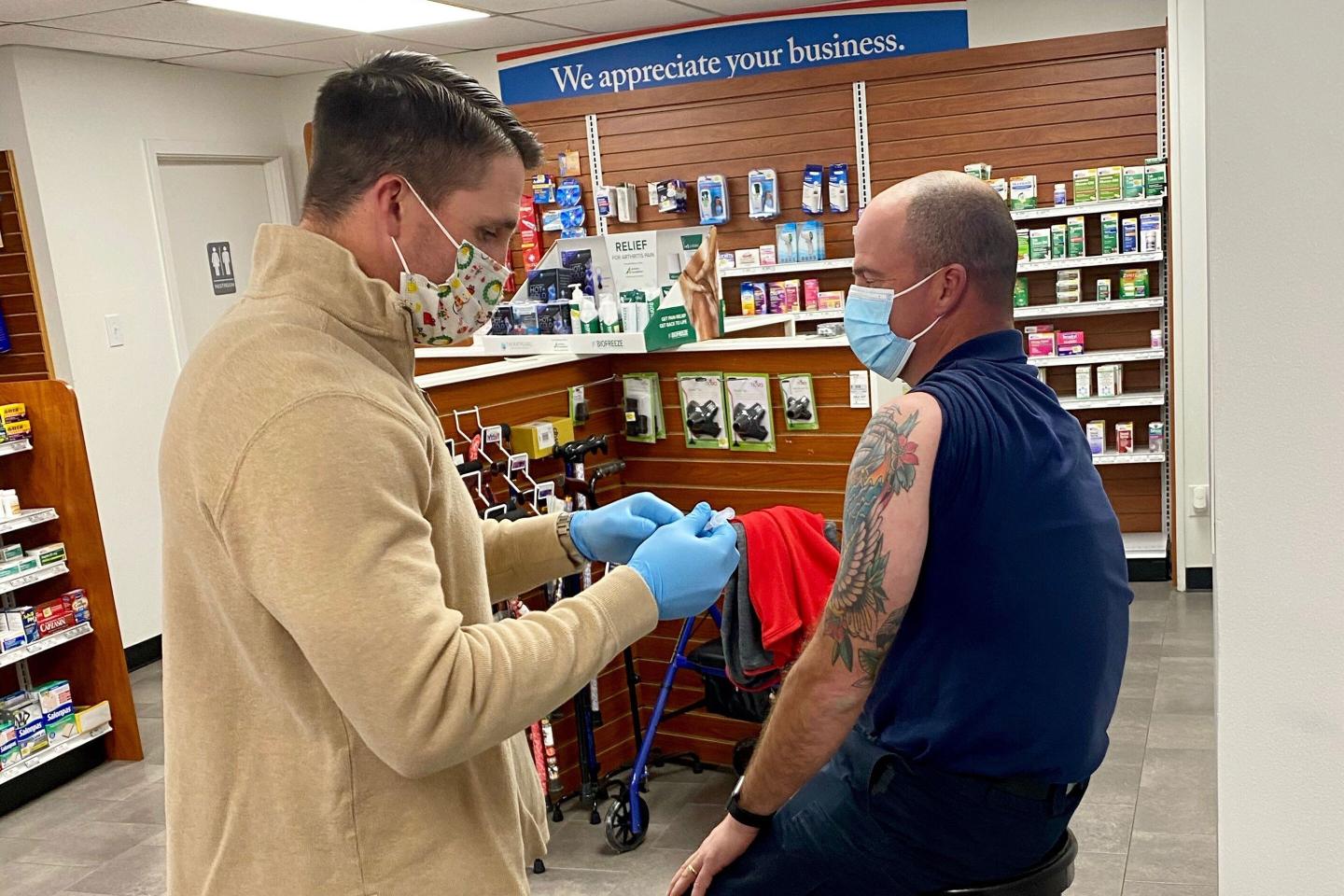 COVID vaccines are reaching hundreds of pharmacies this week. In small towns, that’s a ray of hope