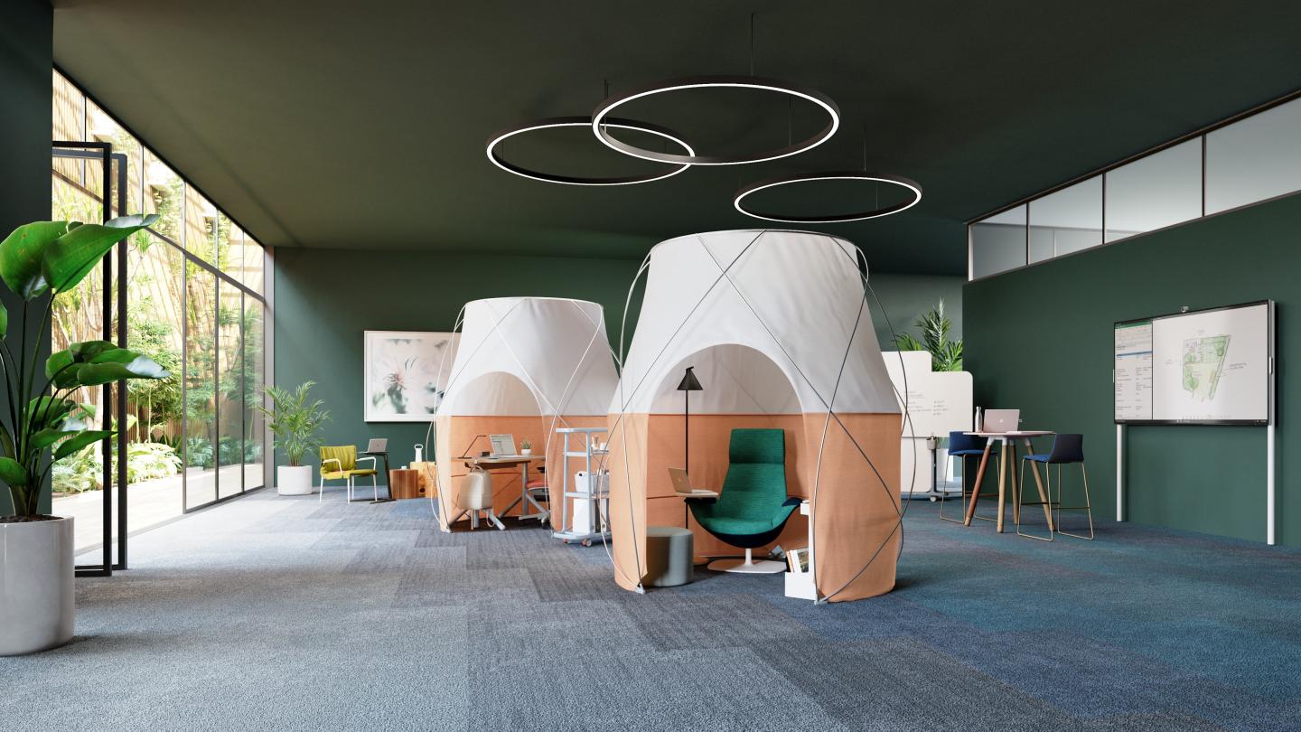 Returning to the office? Picture yourself in a ‘work tent’