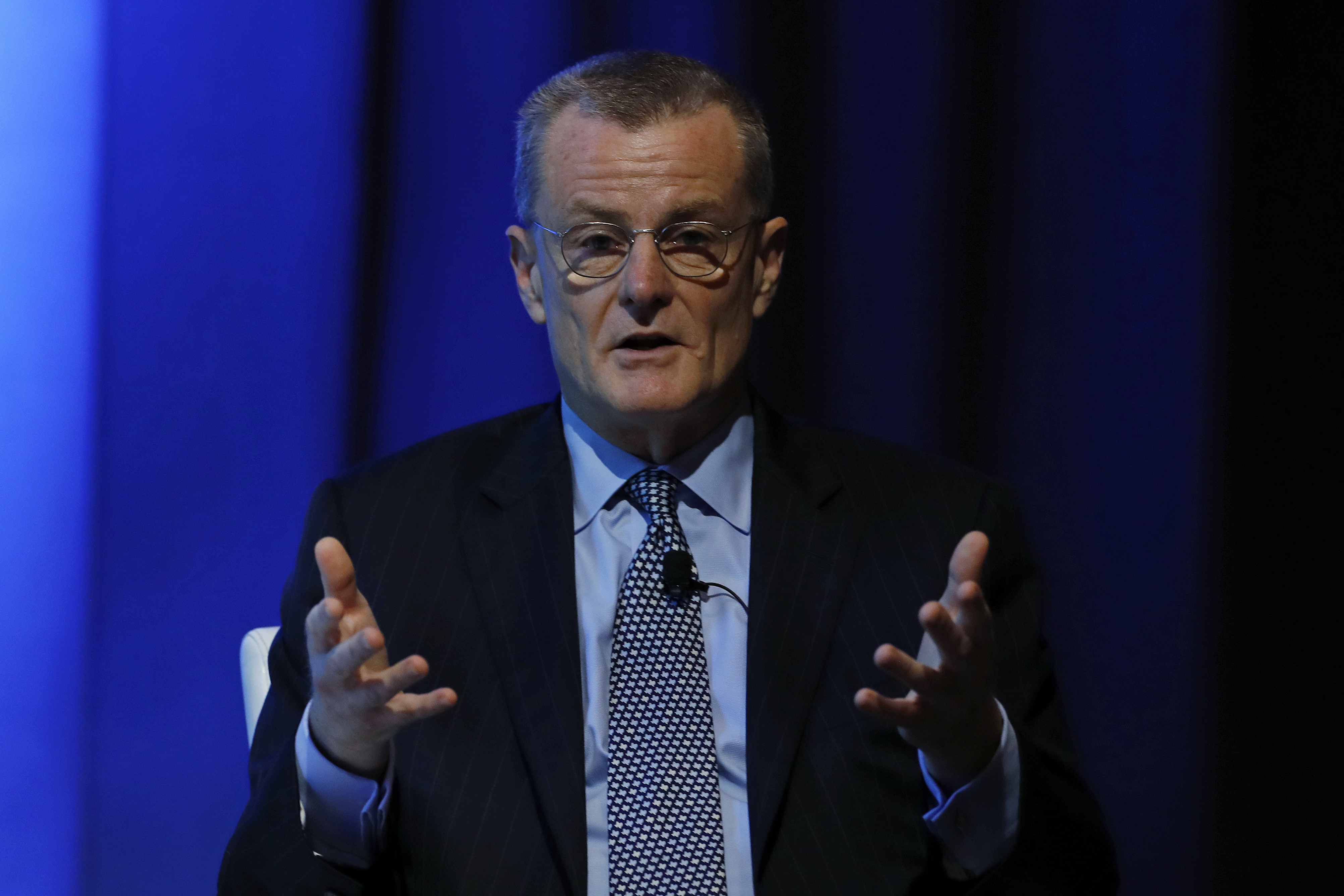 Bill Magness, president and chief executive officer of Electric Reliability Council of Texas Inc., speaks during the 2019 CERAWeek by IHS Markit conference in Houston, Texas on March 14, 2019. 