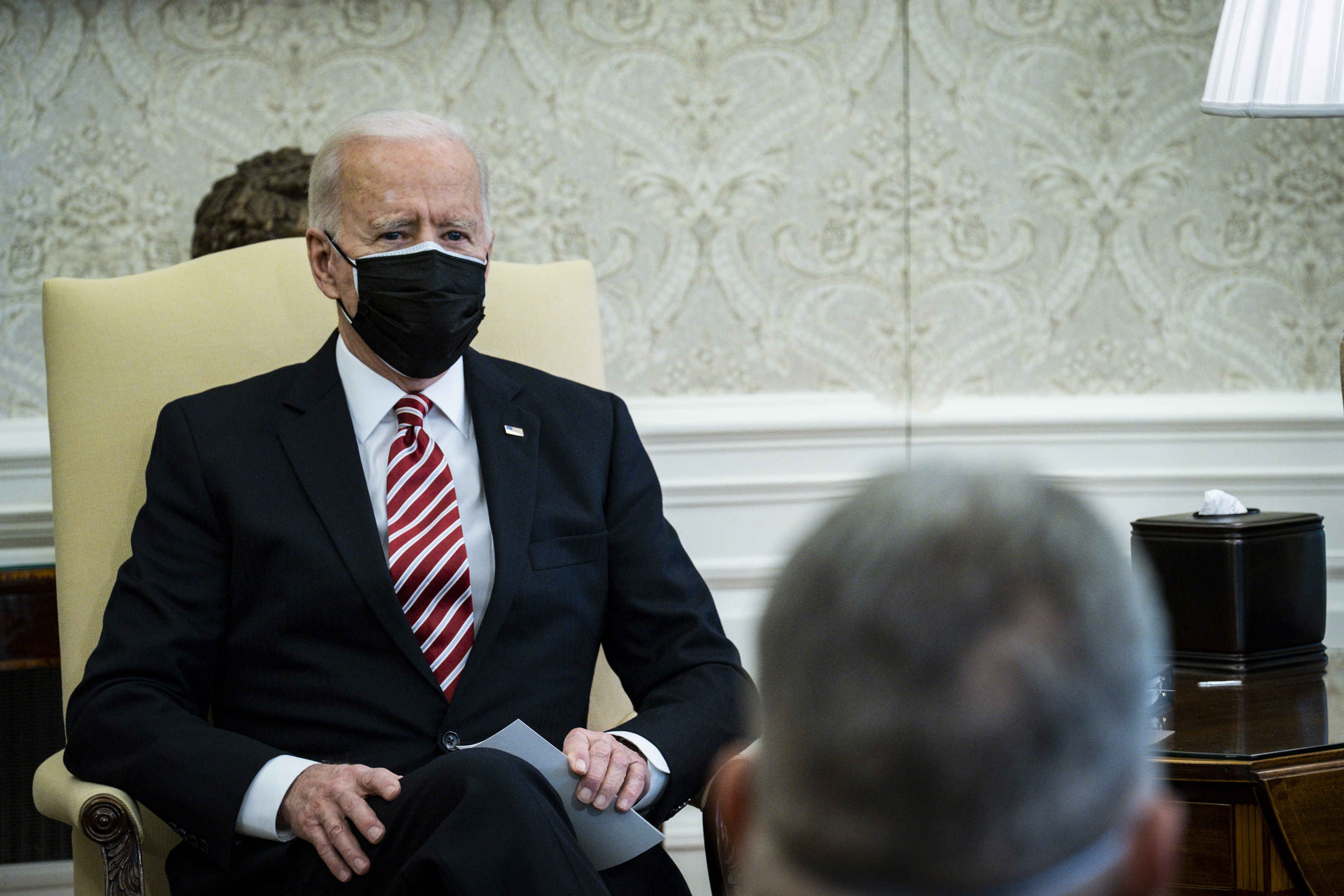 President Biden met with union leaders in February to discuss stimulus. He has now backed lower income phaseouts for the next round of stimulus checks. 