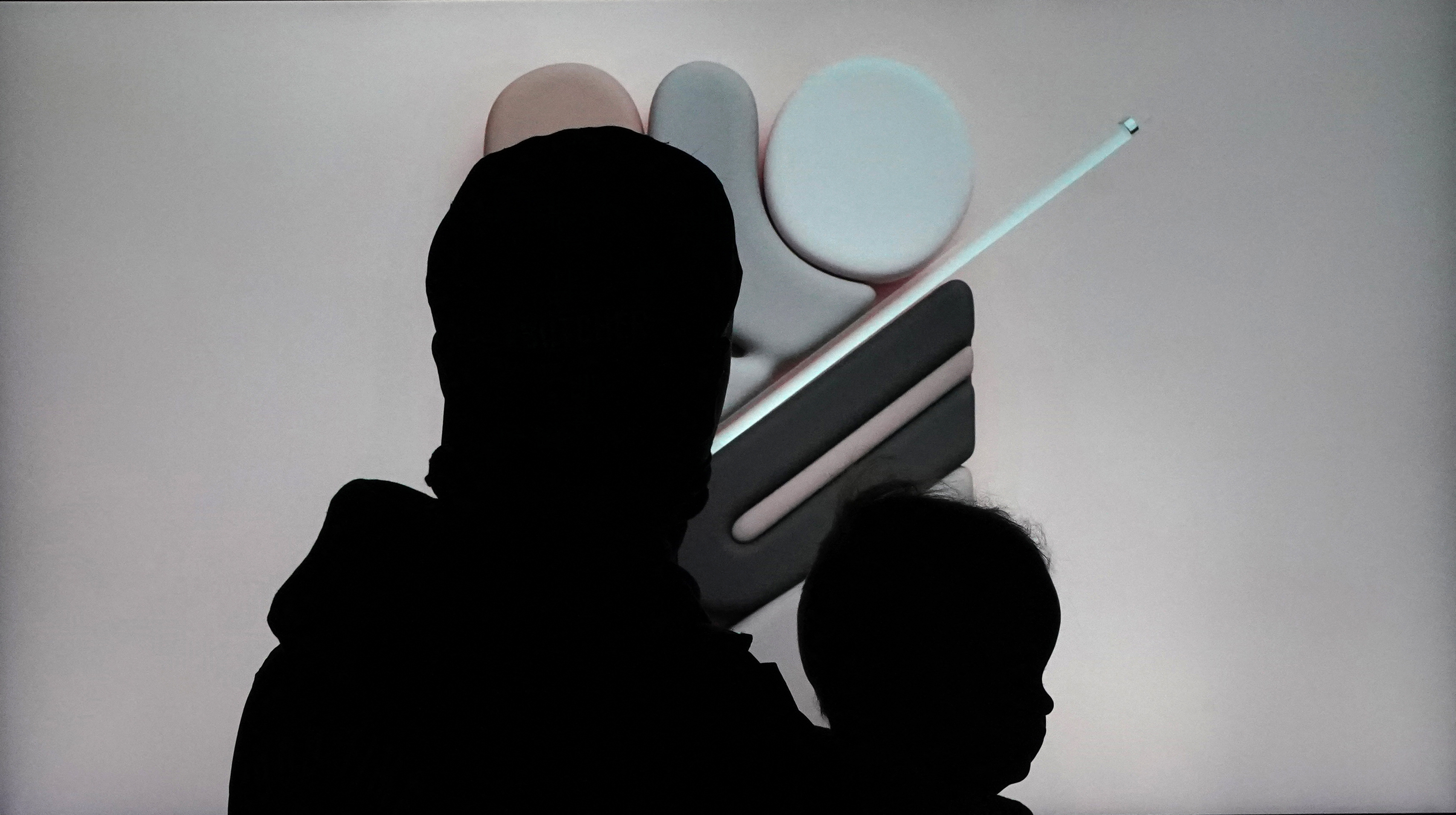 A visitor takes in a display at Superchief Gallery NFT, a physical gallery dedicated exclusively to NFT (non-fungible tokens).