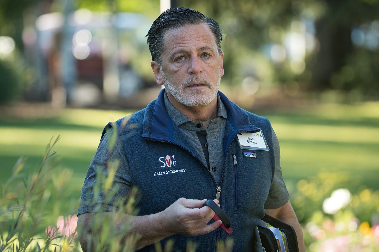 Dan Gilbert, chairman and founder of Rock Ventures and Quicken Loans, Inc., attends the annual Allen &amp; Company Sun Valley Conference, July 7, 2016 in Sun Valley, Idaho.